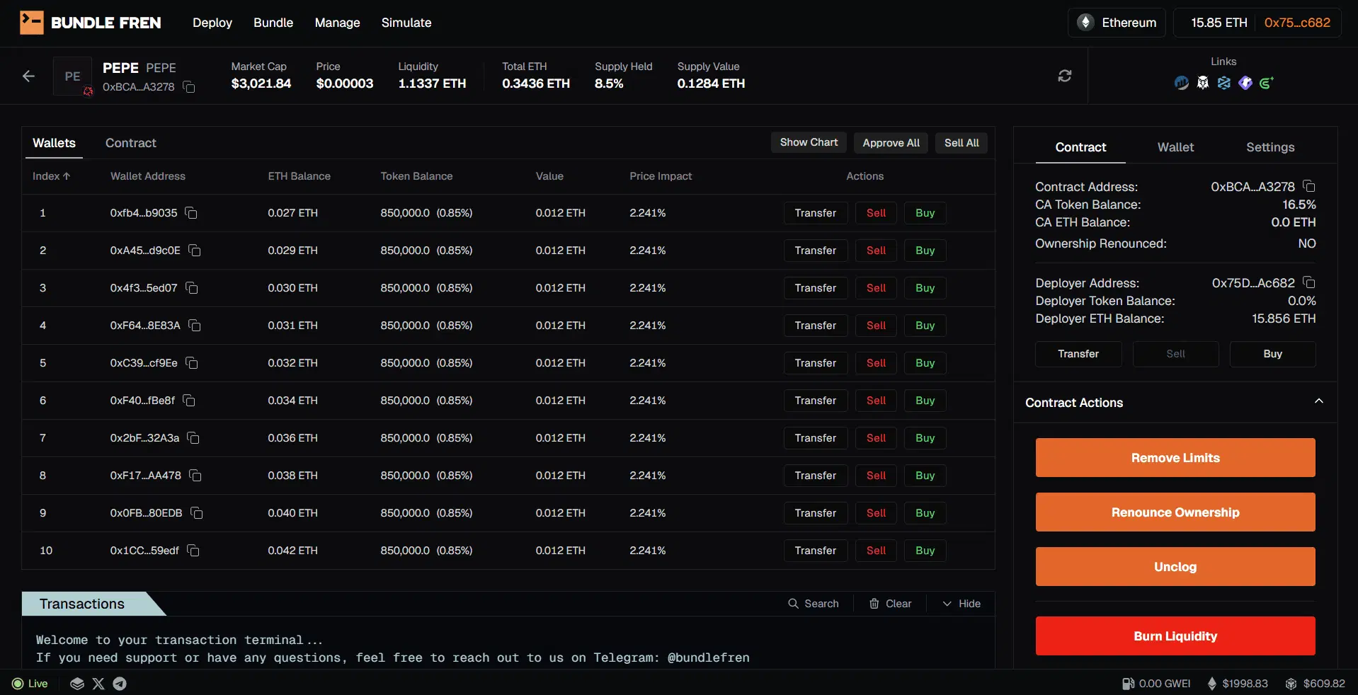 crypto bundler app
